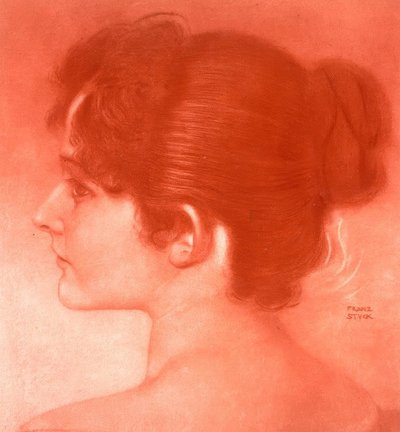 Female Study Head by Franz von Stuck